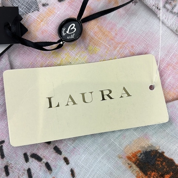 NWT Laura super cute muti-colour pastel 100% linen shift dress - Picture 3 of 11